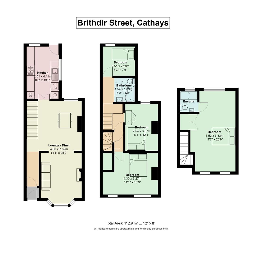Floorplan for Brithdir Street, Cathays